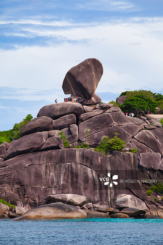 斯米兰岛风帆石图片素材