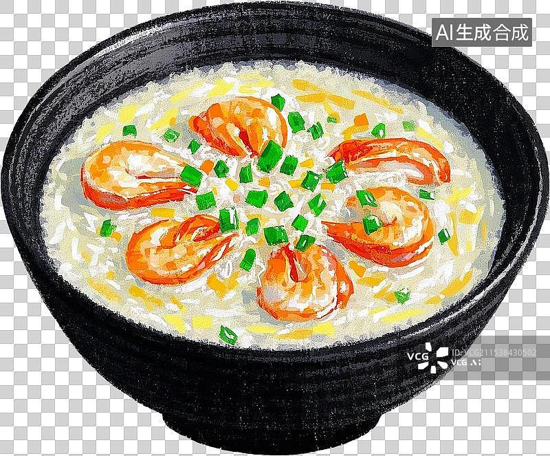 【AI数字艺术】一碗海鲜粥图片素材