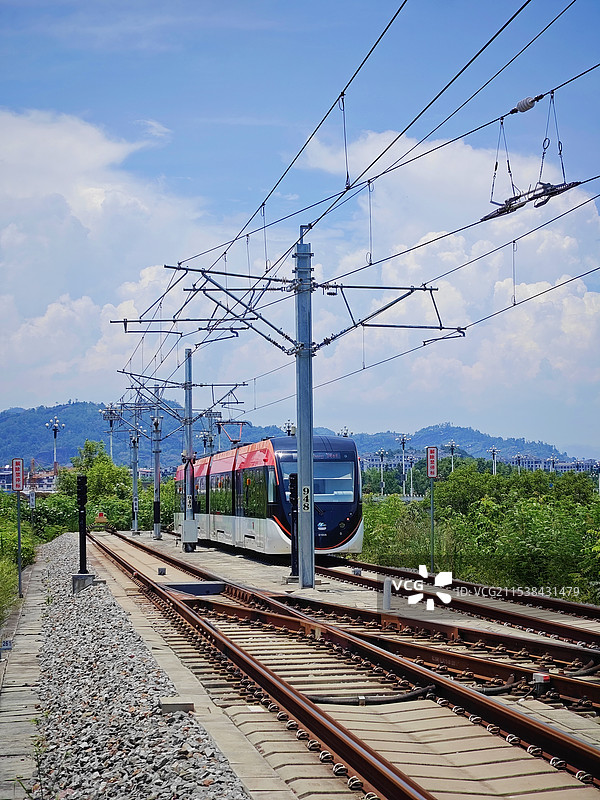 武夷山特色轨道交通-有轨电车图片素材