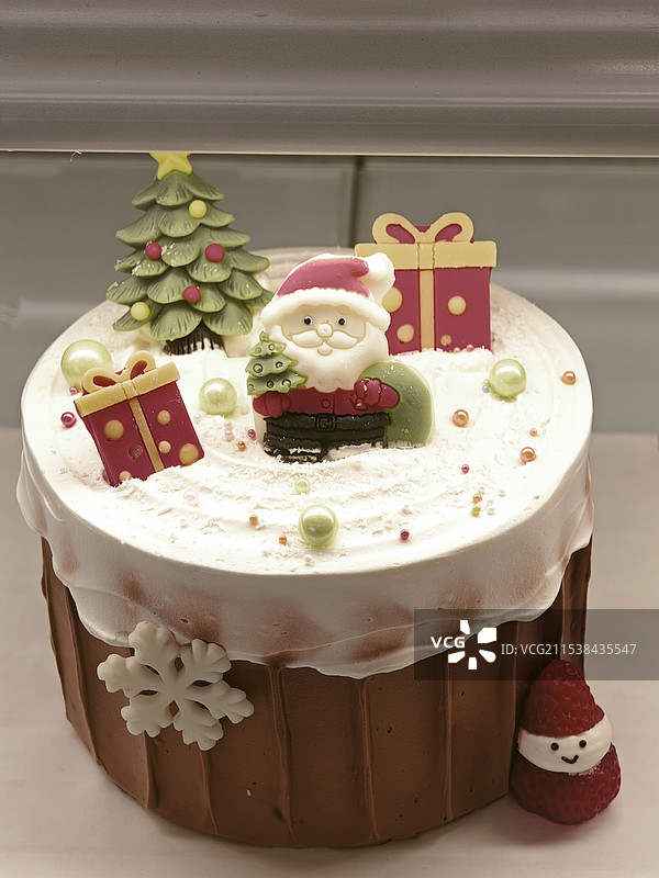 节日蛋糕 圣诞蛋糕 水果蛋糕图片素材