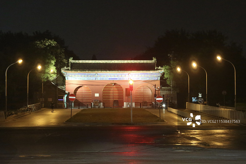 古建筑夜色图片素材