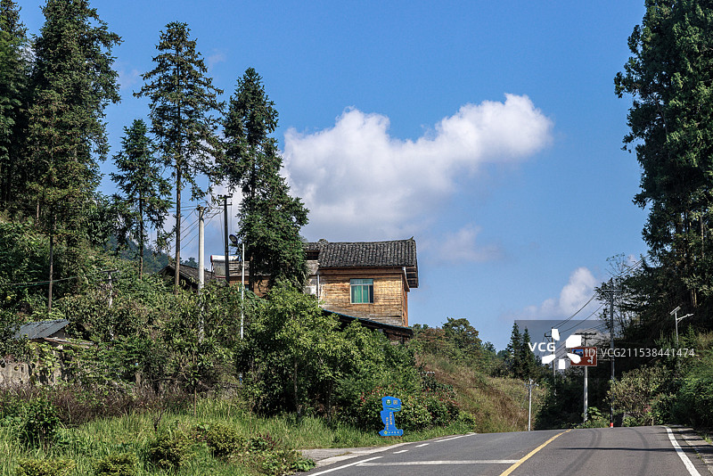 梵净山亚木沟之山里人家图片素材