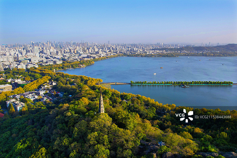 杭州西湖保俶塔图片素材