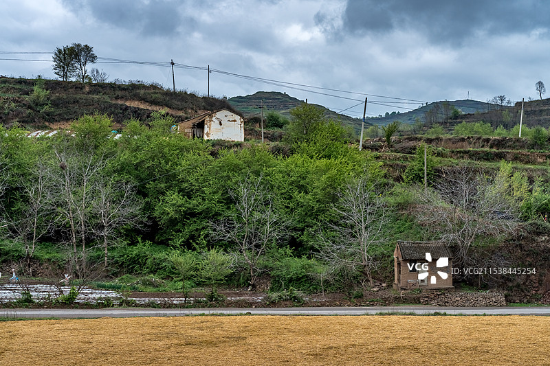 甘肃农村小屋图片素材