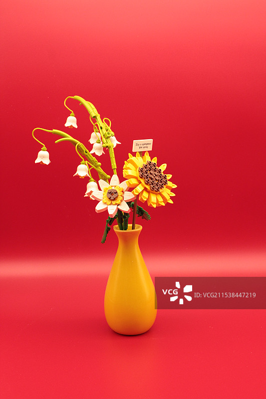 拼接玩具向日葵花图片素材