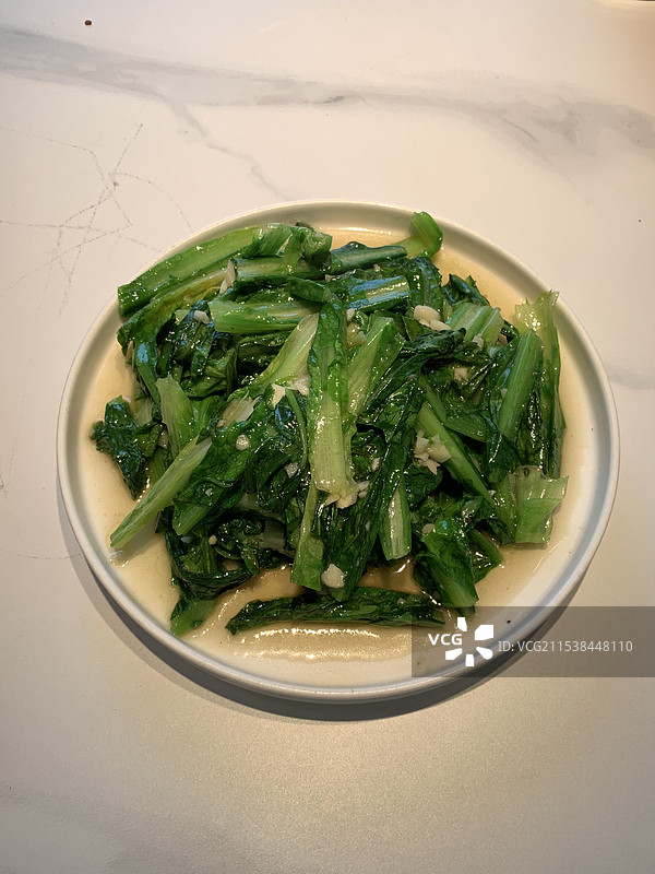 清炒油麦菜图片素材