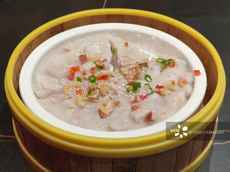 广东早茶芋头糕图片素材