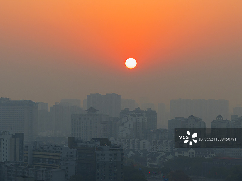 锡城冬至日出图片素材