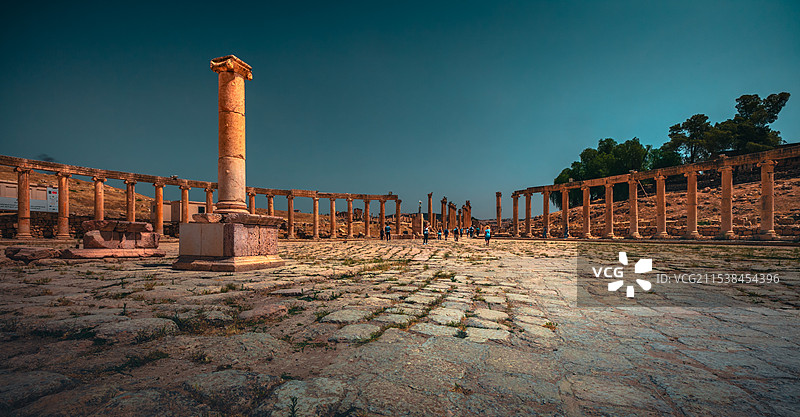 约旦杰拉什图片素材