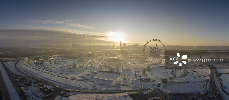 冰雪大世界全景图片素材