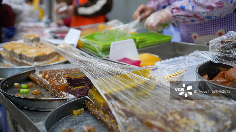 马蹄糕摊位图片素材