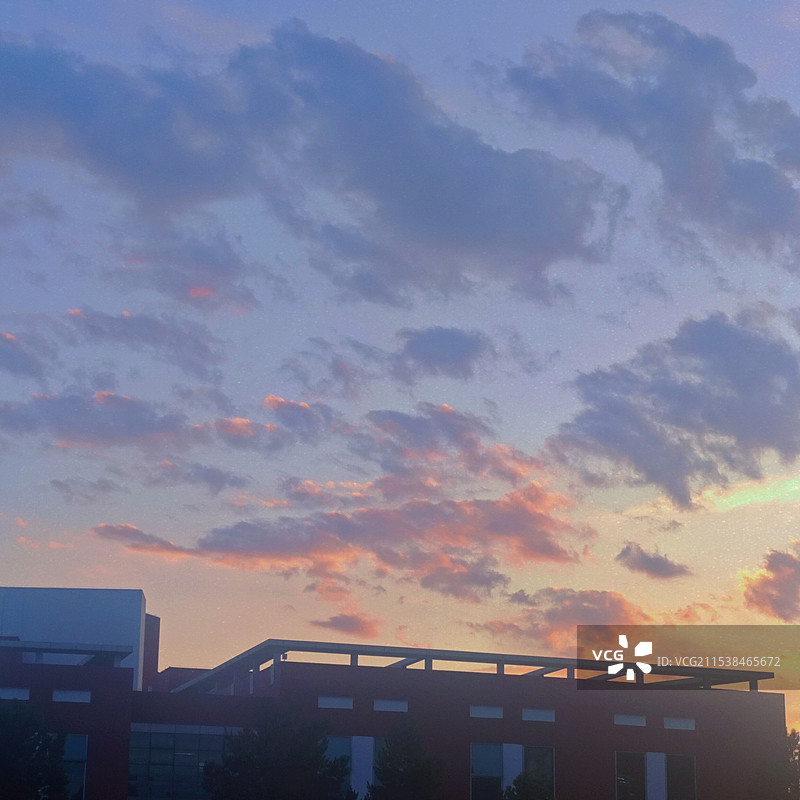 日落火烧云图片素材