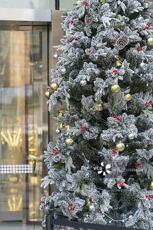圣诞装饰品特写镜头图片素材