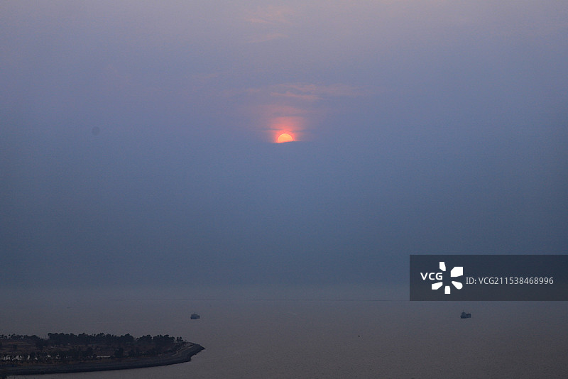 儋州海花岛落日图片素材