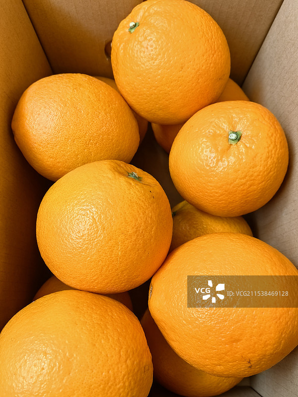 一箱江西赣南脐橙 甜橙子特大果图片素材