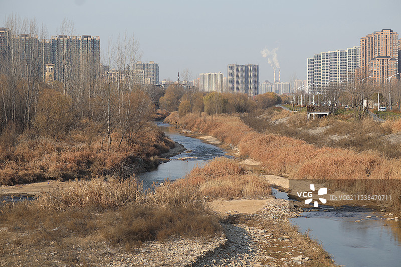 浐河生态湿地图片素材