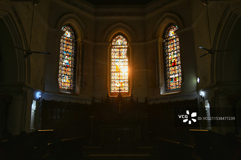 斯里兰卡加勒古堡 圣公会教堂图片素材