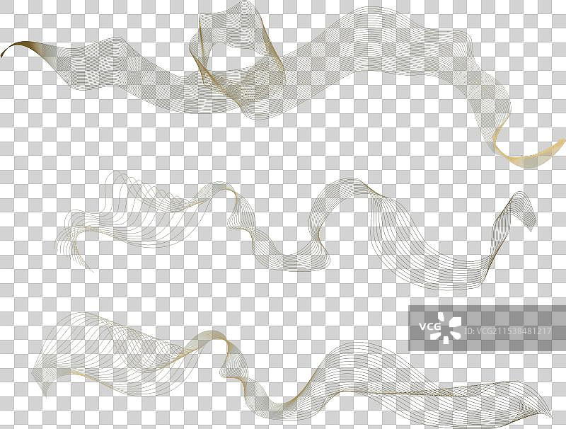 简单流线飘带3个图片素材