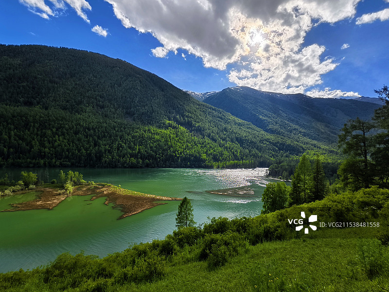 卧龙湾风光图片素材