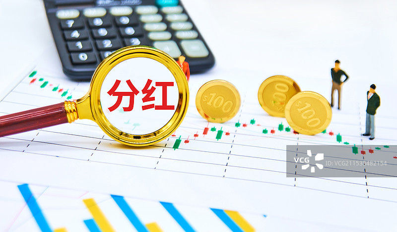 股市分红概念配图图片素材