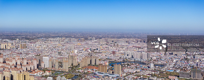 航拍河南固始县风光图片素材