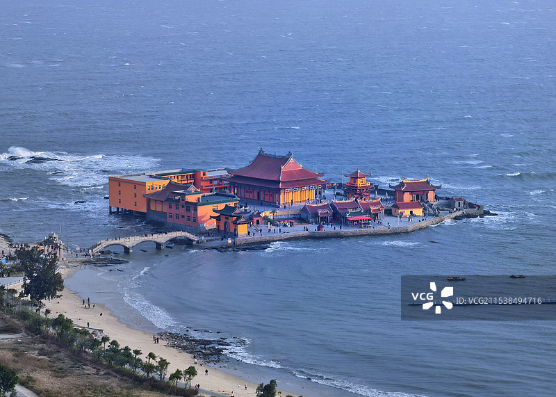 海天佛国洛伽寺图片素材