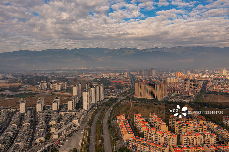 云南  德宏  盈江县城图片素材