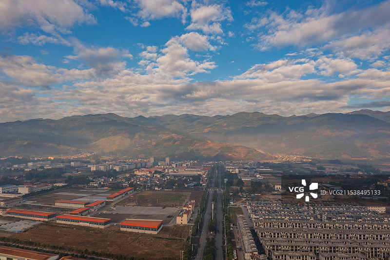 云南  德宏  盈江县城图片素材