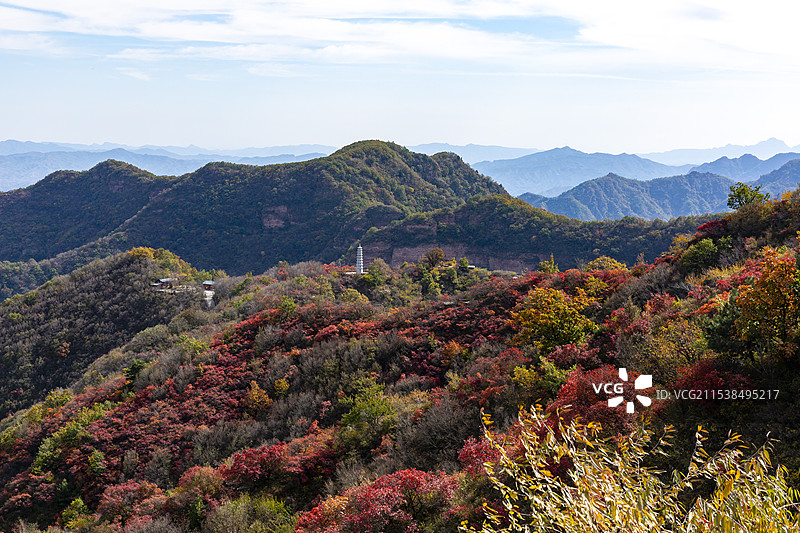 邢台九龙峡景区秋色图片素材