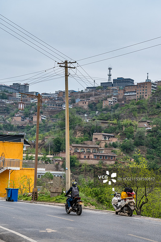 陕西佳县都市风光图片素材