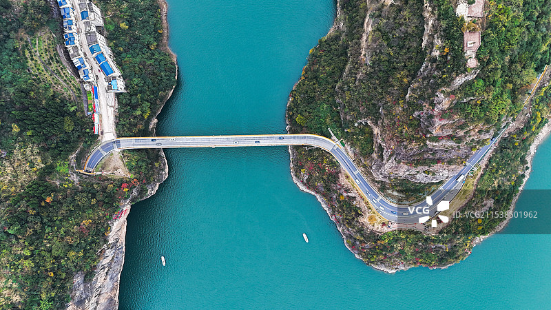 航拍九畹溪大桥图片素材