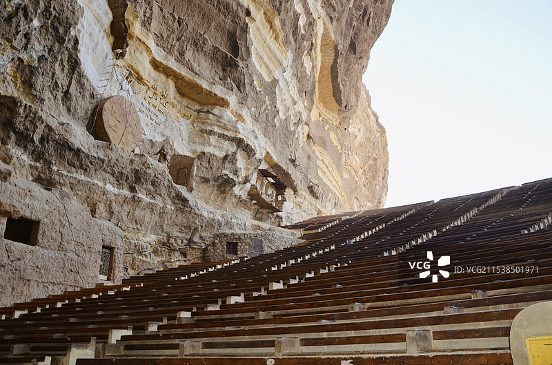 洞穴教堂一侧图片素材