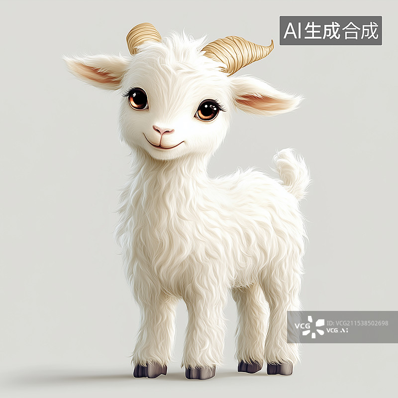 【AI数字艺术】小羊宝宝图片素材