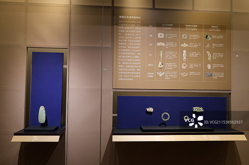 故宫博物院文明先锋凌家滩文化玉器展文华殿展陈场景组图图片素材
