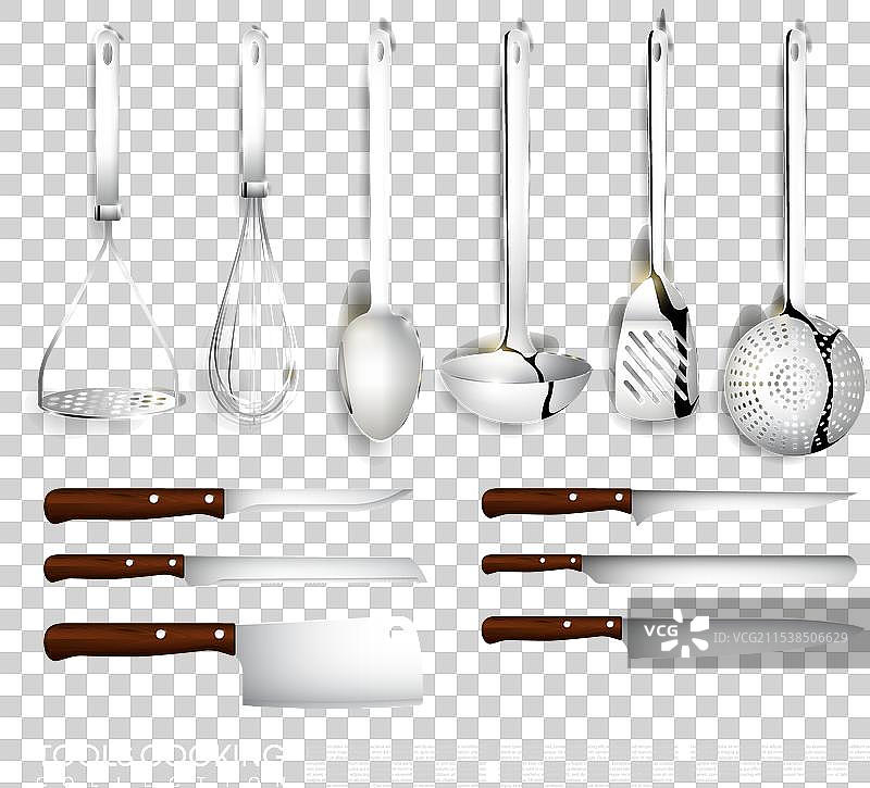 逼真的厨房设备系列图片素材