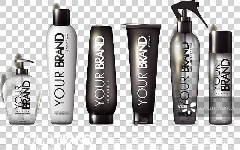 逼真的化妆品包装系列图片素材