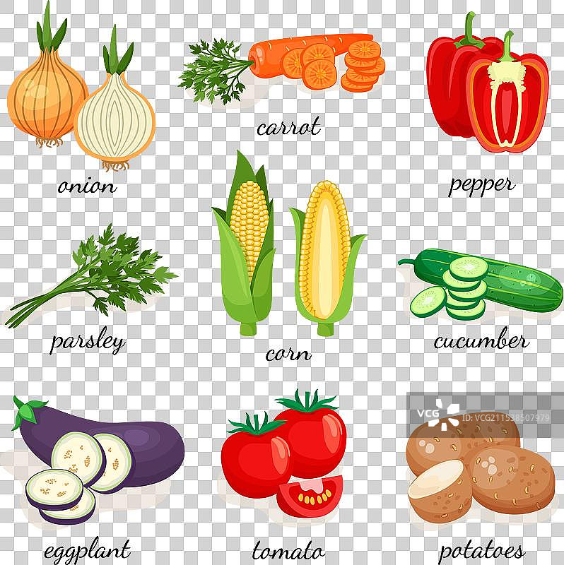 蔬菜成分图片素材