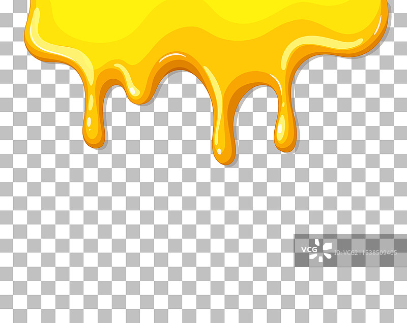 明亮的黄色蜂蜜滴落在透明表面上图片素材