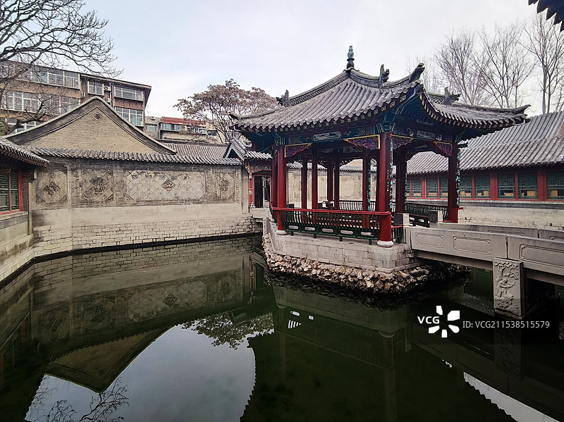 济南趵突泉公园万竹园（李苦禅纪念馆）图片素材