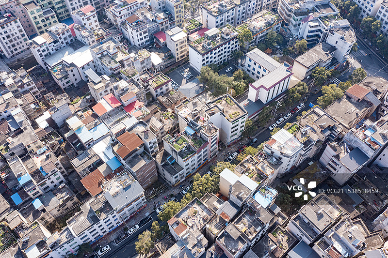 航拍湖南郴州汝城城市风光图片素材