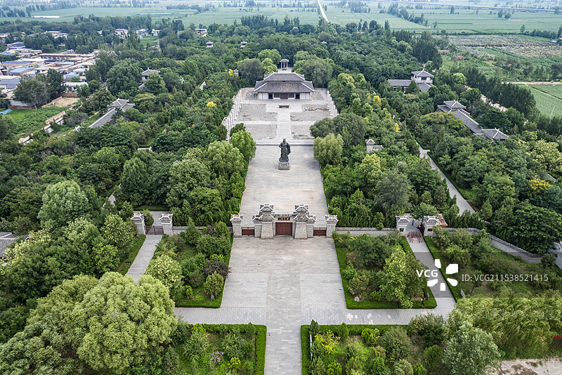 山东省聊城市阳谷县蚩尤陵景区景观图片素材