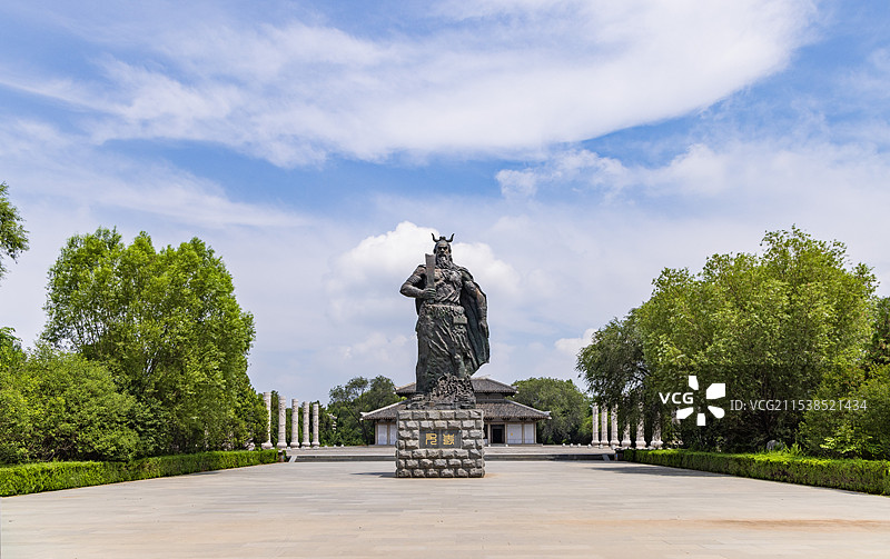 山东省聊城市阳谷县蚩尤陵景区景观图片素材