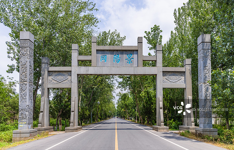 山东省聊城市阳谷县景阳冈景区景观图片素材