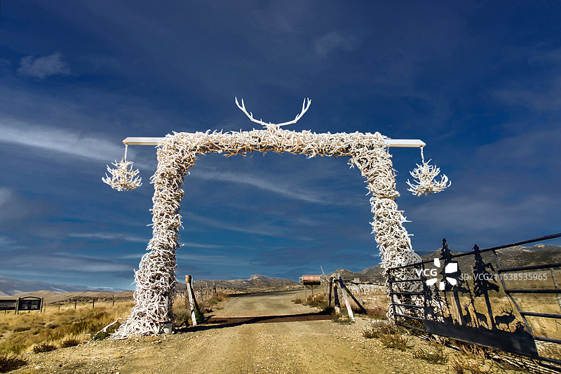 鹿角拱门（Antler Arch）—万支鹿角搭建，美西50号公路图片素材