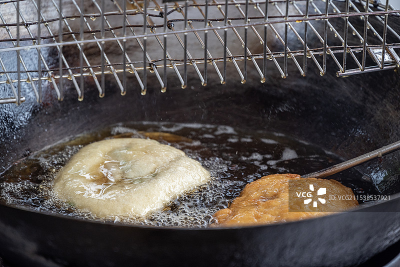 台州临海特色小吃 紫阳街泡虾 炸盒子 萝卜丝饼图片素材