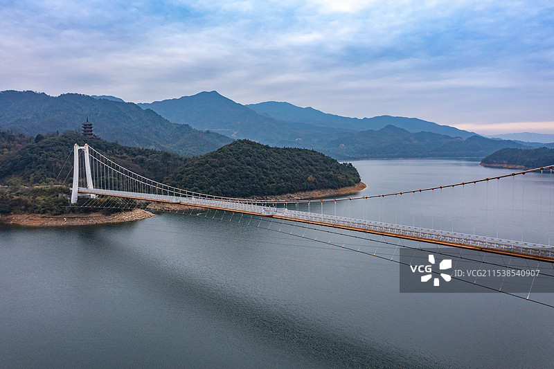 航拍湖南株洲市攸县酒仙湖景区图片素材