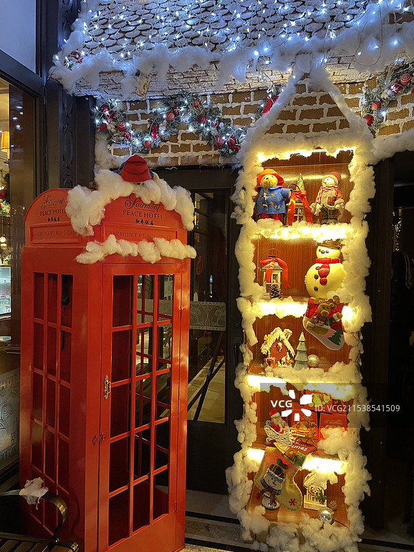 和平饭店-圣诞节图片素材