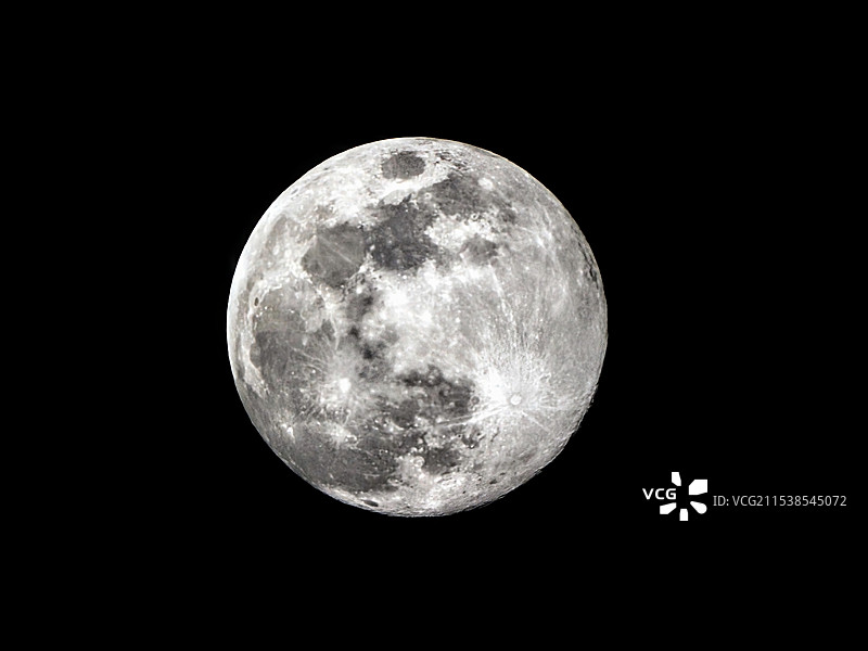 我拍到的大满月加局部特写图片素材
