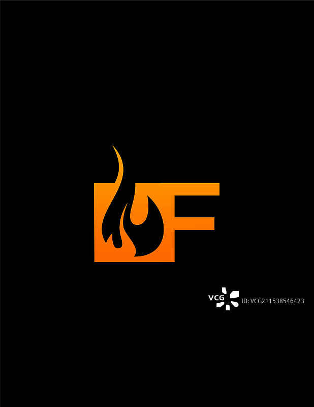 字母F火焰标志图标图片图片素材