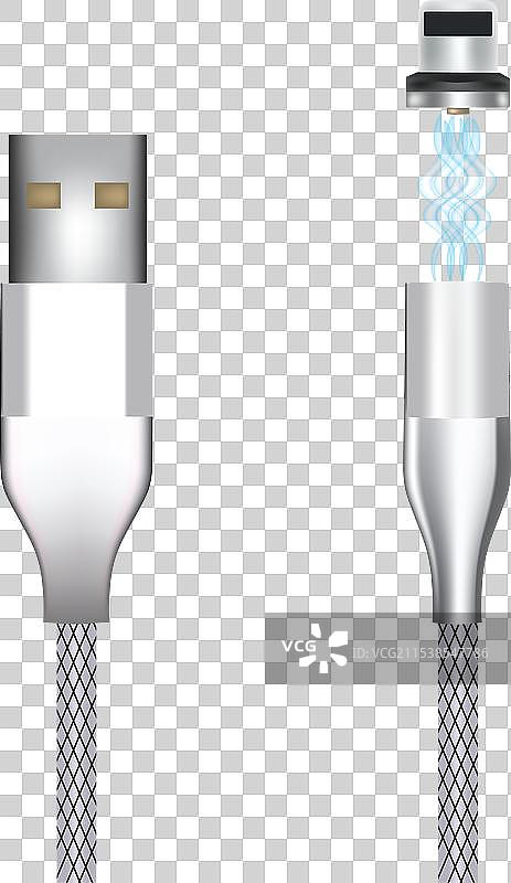 磁性USB充电线图片素材